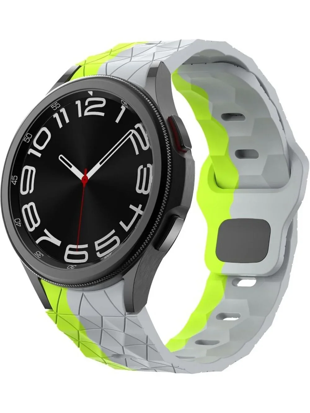 Men's Grey Green Analog Sport Silicone Replacement Samsung Galaxy Classic Watch